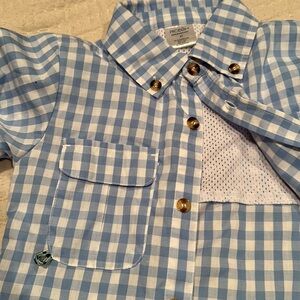 Founders Boys Prodoh Fishing Shirt in Blue Plaid  - Like New! 4T